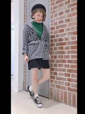 「CONVERSE（コンバース）のconverse（コンバース） ALL STAR OX（オールスターOX）（スニーカー）」を使った、サトムラさん（レディース・163cm）の春コーディネート