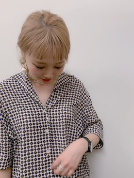 「コモン柄」｜サトムラさん（レディース・163cm）の春コーディネート