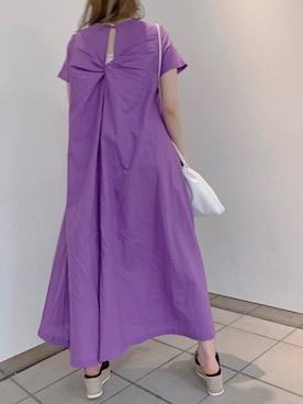「うしろ姿」｜「アイテム（サンダル）」を使った、サトムラさん（レディース・163cm）の春コーディネート