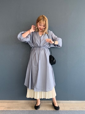 「LOWRYS FARM（ローリーズファーム）のメッシュフラットシューズ　864880（パンプス）」を使った、サトムラさん（レディース・163cm）の春コーディネート