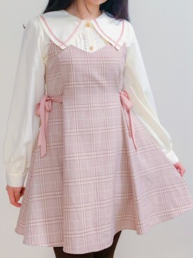 Evelyn Evelyn のワンピース ピンク系 を使った人気ファッションコーディネート Wear