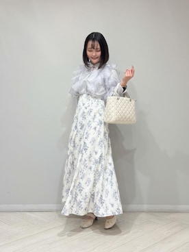 「ブルべ夏」｜AYAさん（レディース・160cm）の春コーディネート