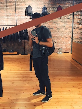 「hat」｜「アイテム（その他）」を使った、火山学者人さん（メンズ・173cm）の夏コーディネート