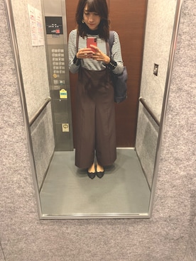 「VIS（ビス）のアイテム（オールインワン・サロペット）」を使った、ryo1121 さん（レディース・163cm）の秋コーディネート