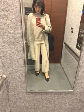 「FREE'S MART（フリーズマート）のアイテム（ステンカラーコート）」を使った、ryo1121 さん（レディース・163cm）の冬コーディネート