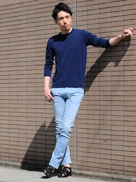 「tramarossa（トラマロッサ）のアイテム」を使った、AKIHIROさん（メンズ・175cm）の春コーディネート