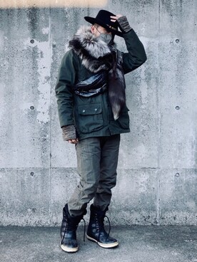 ハットを使った スノーブーツ のメンズ人気ファッションコーディネート Wear