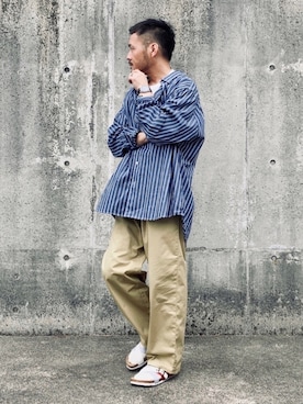 サンダルに靴下 の人気ファッションコーディネート 年齢 50歳 54歳 Wear