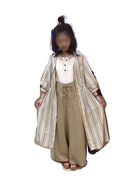 「rps（アールピーエス）のアイテム（シャツワンピース）」を使った、Yukari さん（レディース・160cm）の夏コーディネート