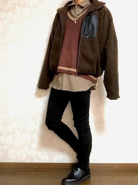 Naokiさん（メンズ・177cm）の冬コーディネート