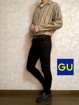 「PUBLIC TOKYO（パブリックトウキョウ）のアイテム（スリッポン）」を使った、Naokiさん（メンズ・177cm）の春コーディネート
