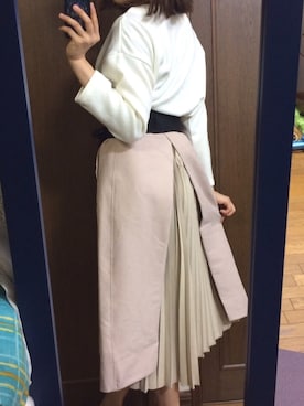 「axes femme（アクシーズファム）のアイテム（トートバッグ）」を使った、アリアさん（レディース・158cm）の春コーディネート