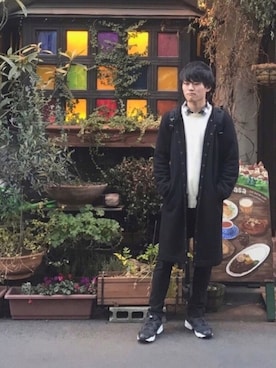 「原宿」｜「アイテム（アナログ腕時計）」を使った、Yütaさん（メンズ・177cm）の冬コーディネート