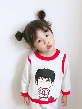 「5（ファイブ）のアイテム（ジャケット/アウター）」を使った、小书子4さん（キッズ・100cm）の夏コーディネート