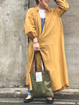 「andr」｜「アイテム（トップス）」を使った、YOKOBORIさん（レディース・156cm）の春コーディネート