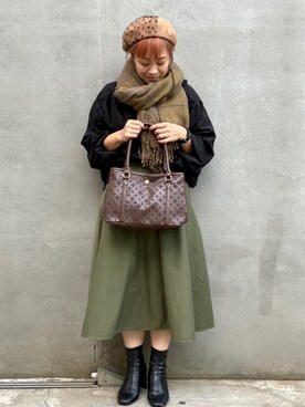 YOKOBORIさん(レディース・156cm)の秋コーディネート