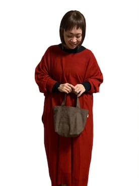 「osharewalker（オシャレウォーカー）のアイテム（ワンピース/ドレス）」を使った、YOKOBORIさん（レディース・156cm）の冬コーディネート