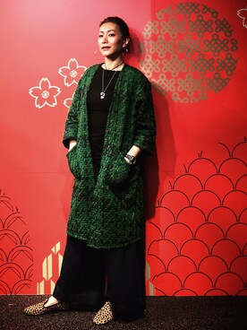 「アイテム（スリッポン）」を使った、crystalblack さん（レディース・165cm・40代）の春コーディネート