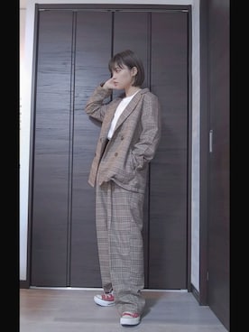 「秋」｜「アイテム（ブルゾン）」を使った、◎saki◎さん（レディース・150cm）の秋コーディネート