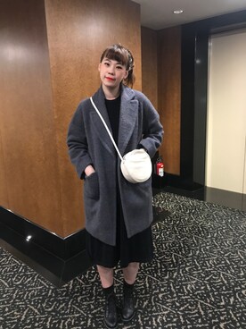 「BUGGU（バッグ）のアイテム」を使った、邵子龍さん（レディース・167cm）の春コーディネート