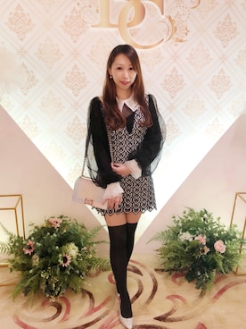 「self-portrait（セルフポートレート）のアイテム」を使った、Ruby   ルビーさん（レディース・163cm）の冬コーディネート