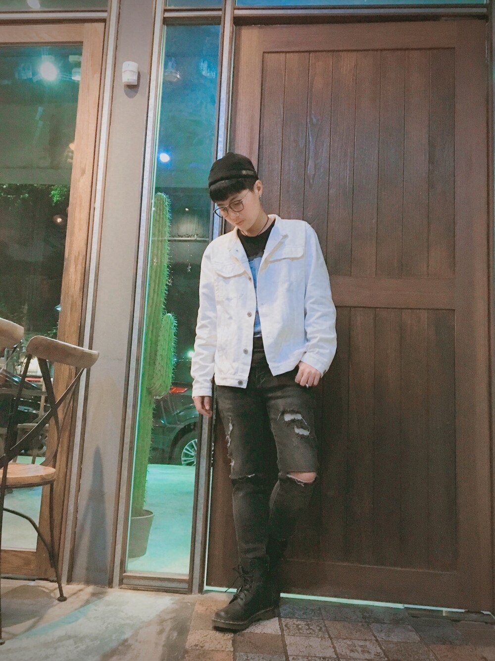 「summer、boy、Taichung、ootd、ootdtw、ootdfashion、水兵帽」｜「5のアイテム（ジャケット/アウター、ホワイト系）」を使った、杜庭Ericさん（メンズ・166cm）の夏コーディネートの1枚目の写真