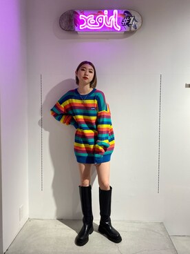 伊藤捺美さん（レディース・158cm）の春コーディネート