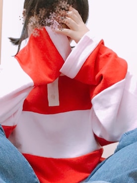 「ラガーシャツ」｜味噌さん（レディース・154cm）の春コーディネート