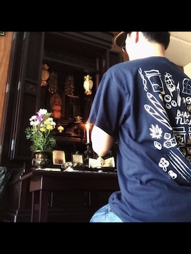「RIPNDIP（リップンディップ）のアイテム（キャップ）」を使った、Qさん（メンズ・162cm）の夏コーディネート