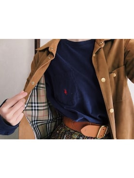 「Polo Ralph Lauren」｜「アイテム（カバーオール）」を使った、こももももももこももももさん（レディース・159cm）の冬コーディネート