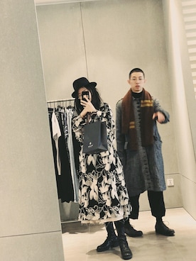 「GUIDI（グイディ）のアイテム」を使った、yangさん（レディース・165cm）の冬コーディネート