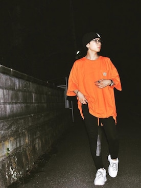 「ENDのアイテム（リング）」を使った、RYOTAさん（メンズ・170cm）の夏コーディネート