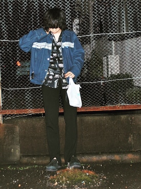 「アイテム（スリッポン）」を使った、RYOTAさん（メンズ・170cm・20代）の春コーディネート