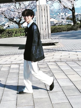 「semoh（セモー）のアイテム」を使った、RYOTAさん（メンズ・170cm）の春コーディネート