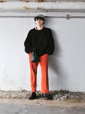 「semoh（セモー）のアイテム」を使った、RYOTAさん（メンズ・170cm）の春コーディネート