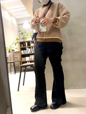 「SVEC（シュベック）のアイテム（その他シューズ）」を使った、ayameさん（レディース・156cm）の冬コーディネート