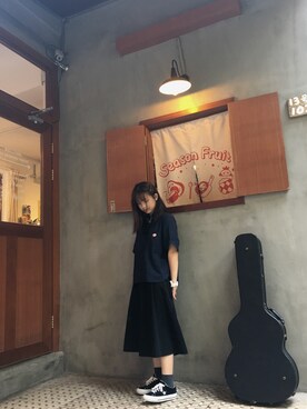 「日系极简」｜「アイテム（その他シューズ）」を使った、abee1111さん（レディース・156cm）の春コーディネート