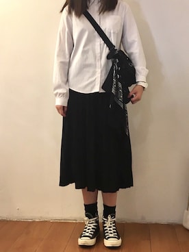 「休闲」｜「アイテム（その他シューズ）」を使った、abee1111さん（レディース・156cm）の春コーディネート