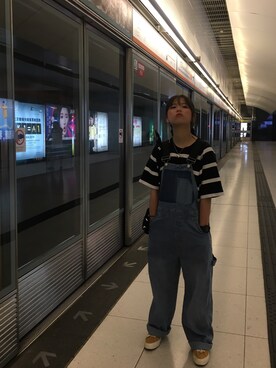 「休闲」｜「アイテム（その他シューズ）」を使った、abee1111さん（レディース・156cm）の春コーディネート