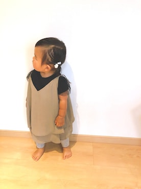 「アイテム（キャミソール）」を使った、いとうさんさん（キッズ・80cm）の夏コーディネート