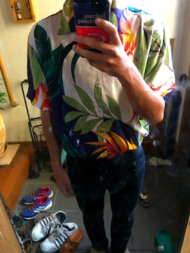 「チャイハネ（チャイハネ）のアイテム（シャツ/ブラウス）」を使った、asaさん（メンズ・171cm）の夏コーディネート
