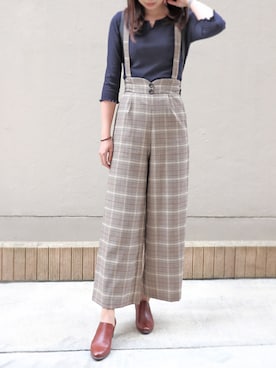 「MODE KAORI（モードカオリ）のアイテム」を使った、MODE KAORIさん（レディース・163cm）の秋コーディネート