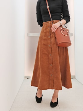 「MODE KAORI（モードカオリ）のアイテム」を使った、MODE KAORIさん（レディース・163cm）の冬コーディネート