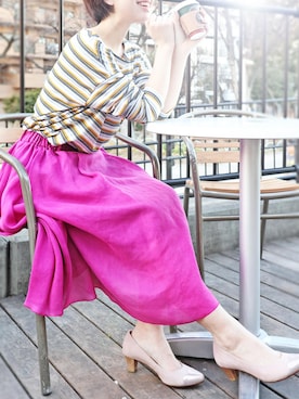 「MODE KAORI（モードカオリ）のアイテム」を使った、MODE KAORIさん（レディース・163cm）の冬コーディネート