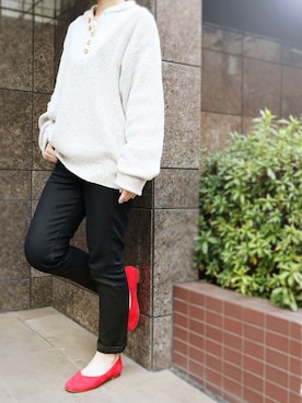 「MODE KAORI（モードカオリ）のアイテム」を使った、MODE KAORIさん（レディース・163cm）の冬コーディネート