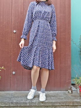 「MODE KAORI（モードカオリ）のアイテム」を使った、MODE KAORIさん（レディース・163cm）の冬コーディネート