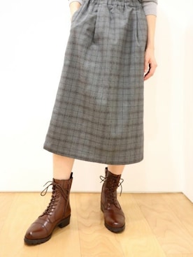 「MODE KAORI（モードカオリ）のアイテム」を使った、MODE KAORIさん（レディース・163cm）の冬コーディネート