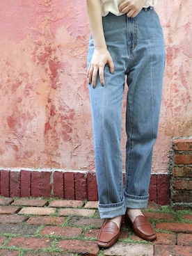 「モカシン」｜MODE KAORIさん（レディース・163cm）の秋コーディネート