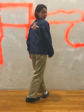 「SASQUATCHfabrix.（サスクワァッチファブリックス）のアイテム」を使った、ﾄｳﾌﾞﾁ ﾄﾜさん（レディース・152cm）の春コーディネート