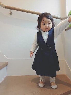 coco&nonoさん（キッズ・80cm）の冬コーディネート